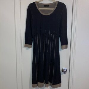 Nine West Black Dress with Tan Trim